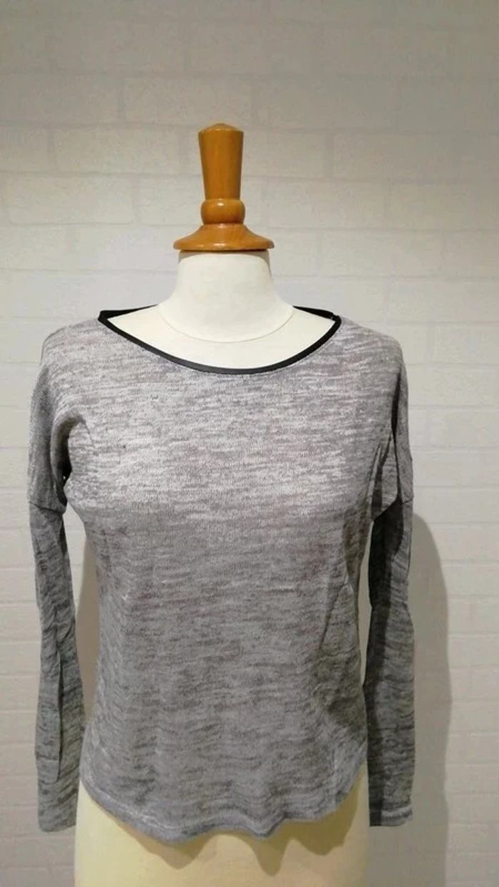 Pull fin manches longues