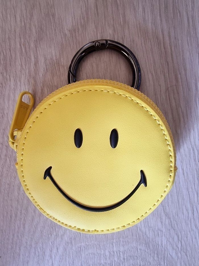 Porte-monnaie Smiley Cabaïa jaune