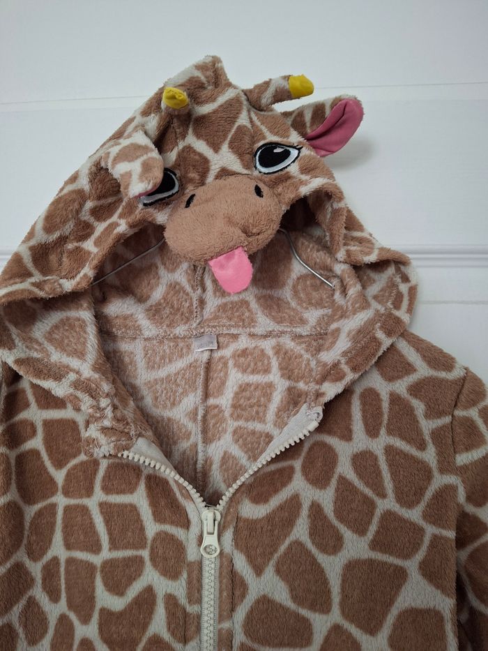 Pyjama combinaison girafe avec capuche - photo numéro 2