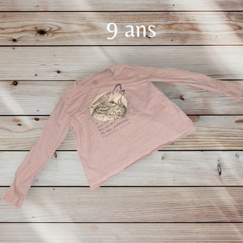 T-shirt motif loup