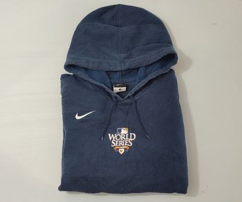 Vêtement Homme Sweat pull à capuche Nike World Series bleu foncé taille L #Retrostreet