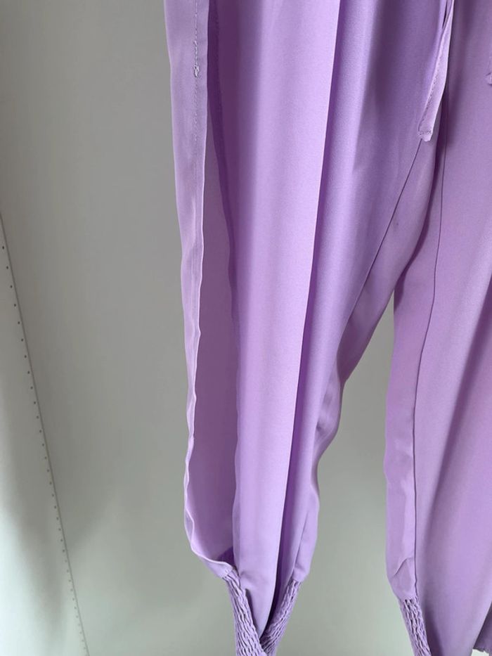 Pantalon violet ouverture sur les mollets Shein - photo numéro 3