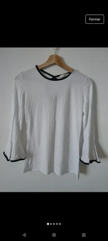 Blouse femme en viscose et élasthanne