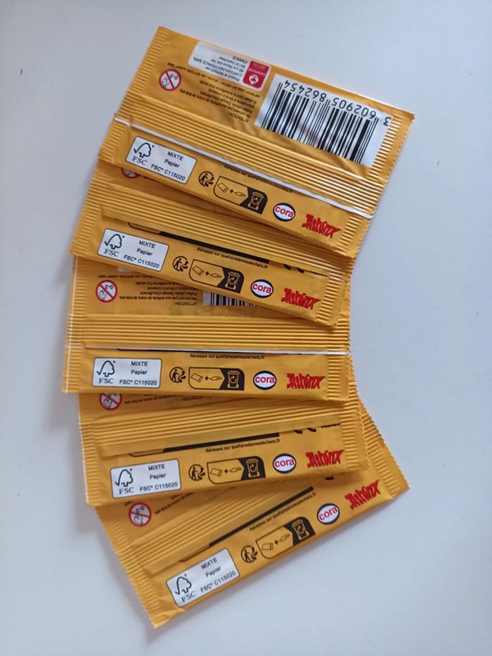 Lot 5 paquets de cartes Astérix - photo numéro 3