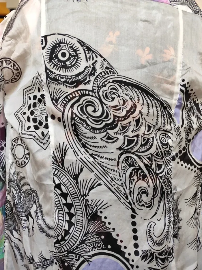 Superbe chemise soie Roberto Cavalli colorée 100% soie - photo numéro 8