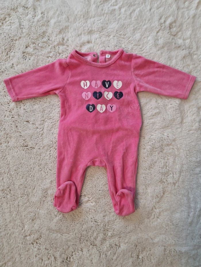 Pyjama velour 6 mois