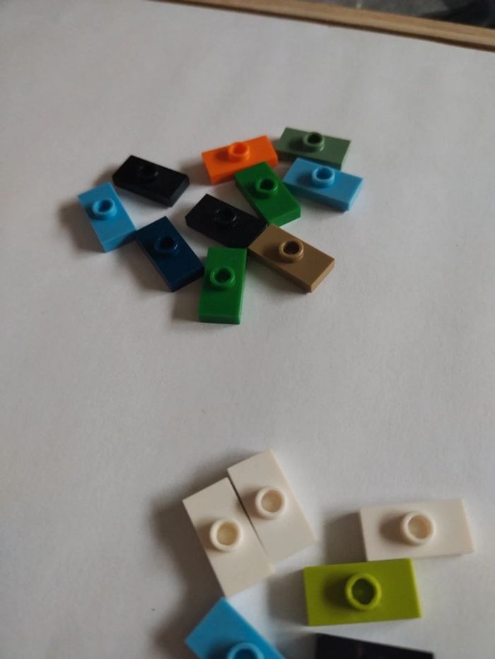 Lego lot 27 plats modifié 1x2 réf 3794 et 15573 - photo numéro 6