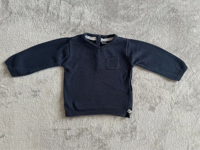 Pull col V garçon - 6 mois - Kiabi