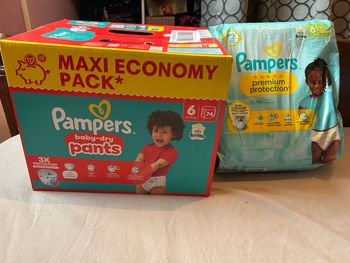 Couches Pampers taille 6