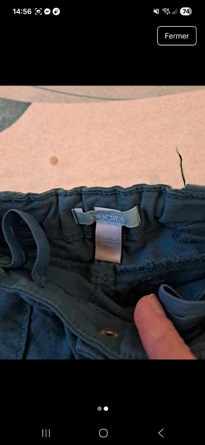 Pantalon obaibi 12 mois - photo numéro 2