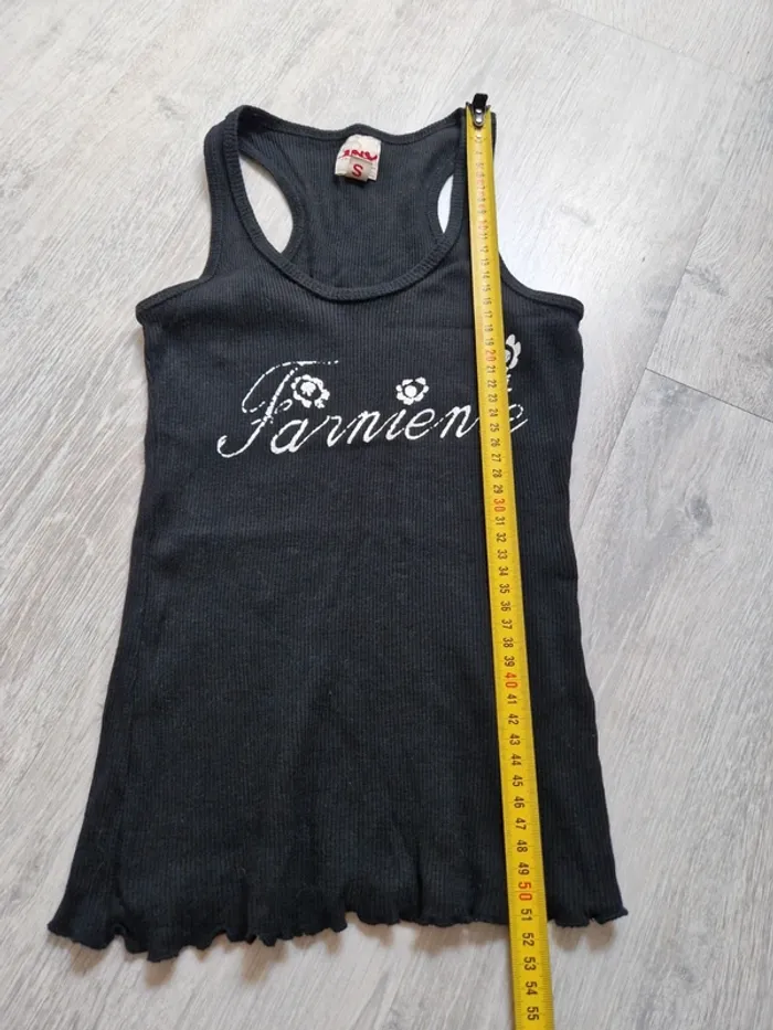 Débardeur Farniente Jennyfer noir et blanc indiqué taille S mais convient à un XS - photo numéro 6