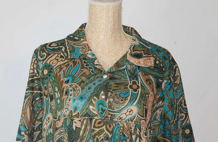 Robe demi-saison multicolore - Damart - 54 - photo numéro 2