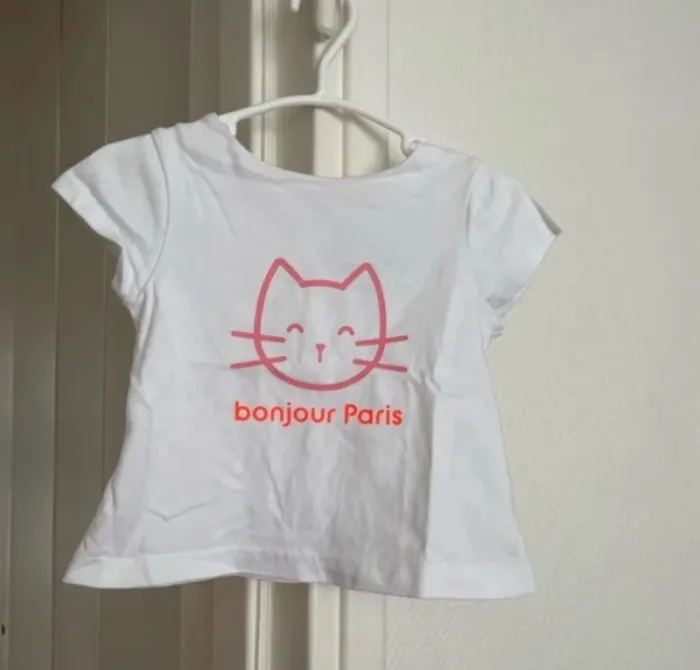 T-shirt  en coton jacadi bébé fille - photo numéro 6