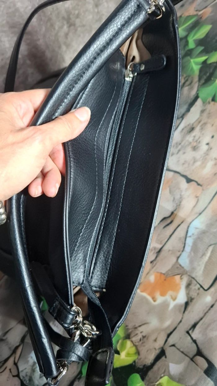 Sac à main bandoulière élégant noir David jones - photo numéro 17