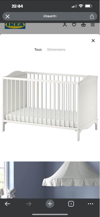 Lit bébé IKEA