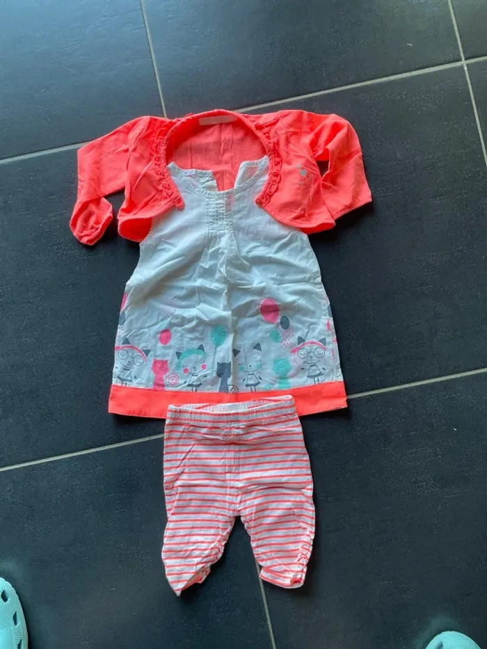 Ensemble tunique boléro legging 12 mois