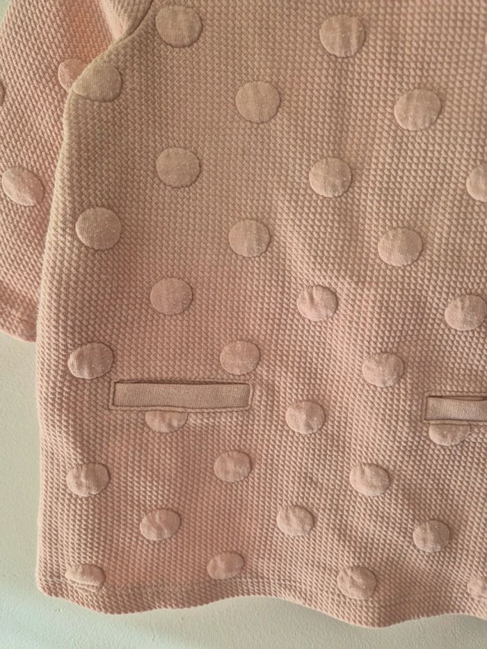 Robe en jersey Jacquard rose pâle H&M - 6 mois - photo numéro 2