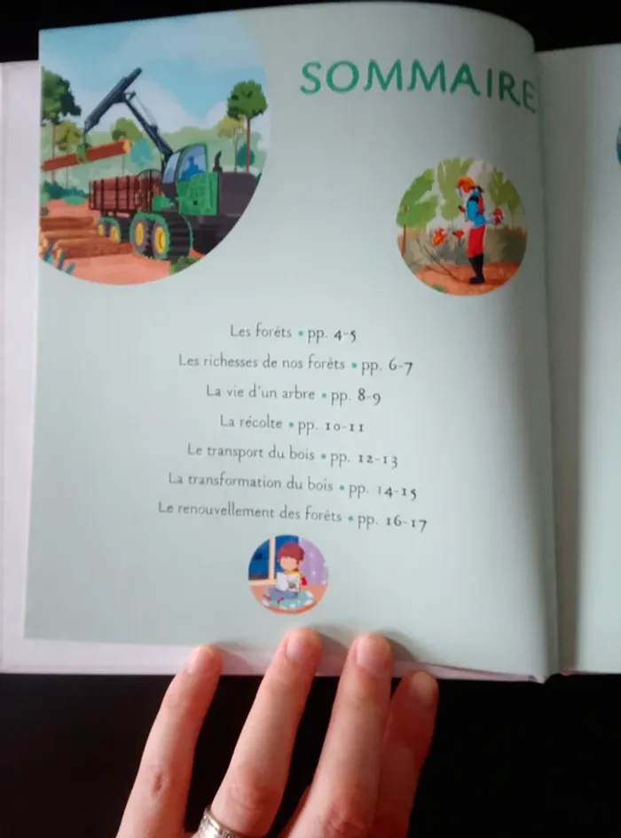 Livre enfant - La petite imagerie - Les travaux de la forêt - photo numéro 3