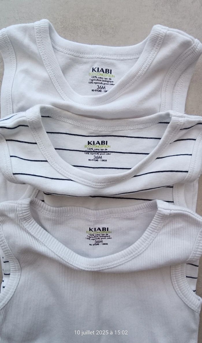 Lot de 2 bodies manches courtes mixtes - 36 mois - photo numéro 8