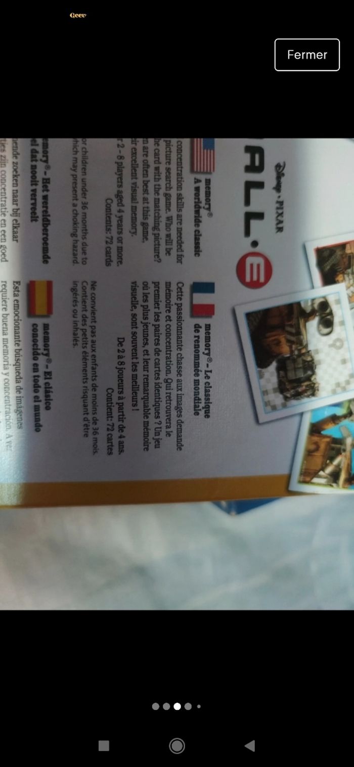 Jeu de MÉMO  Disney - photo numéro 2