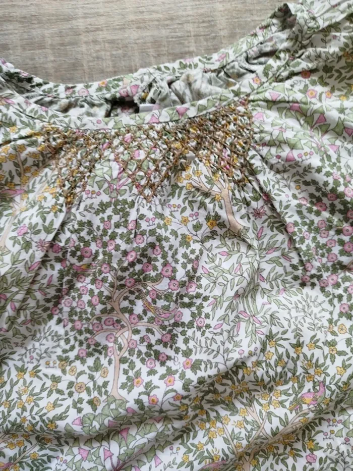Blouse jacadi liberty 6 ans - photo numéro 2