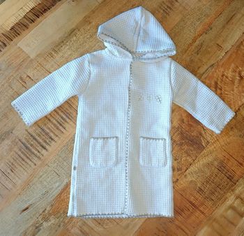 Magnifique peignoir en tissu éponge - nid d'abeille Obaibi 12/18 mois