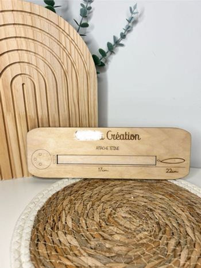 Planche gabarit attache tétine - Modèle 1