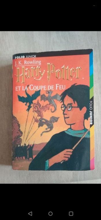 Livre Harry Potter et la coupe du feu