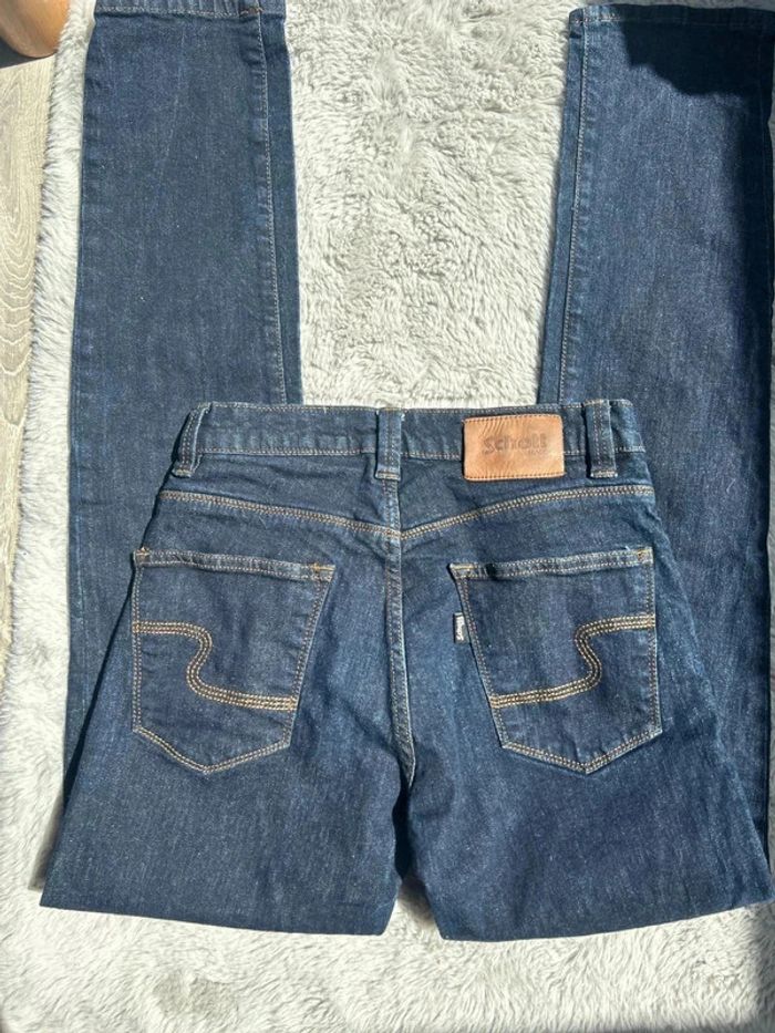 Jean bleu foncé Schott taille 28 - photo numéro 3
