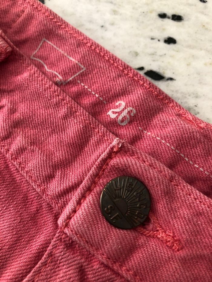 Short en jean corail Lévis W26 - photo numéro 4