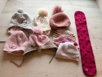 Lot bonnet écharpe bébé fille
