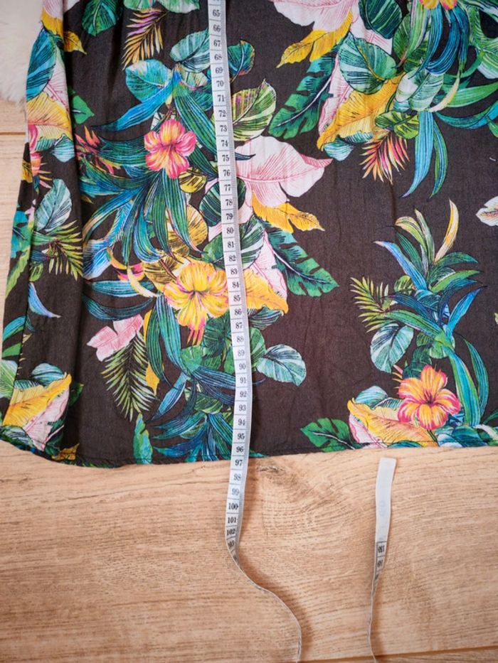 Robe imprimée promod kaki fleurs - photo numéro 5