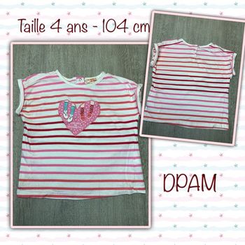 T-shirt -Copines de chaussettes - taille 4 ans - 104 cm