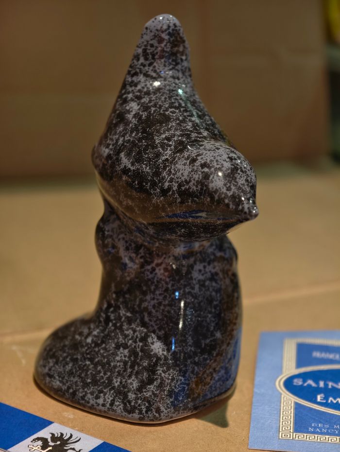 Oiseau noir et gris Saint Jean l'Aigle émaux de Longwy - photo numéro 3