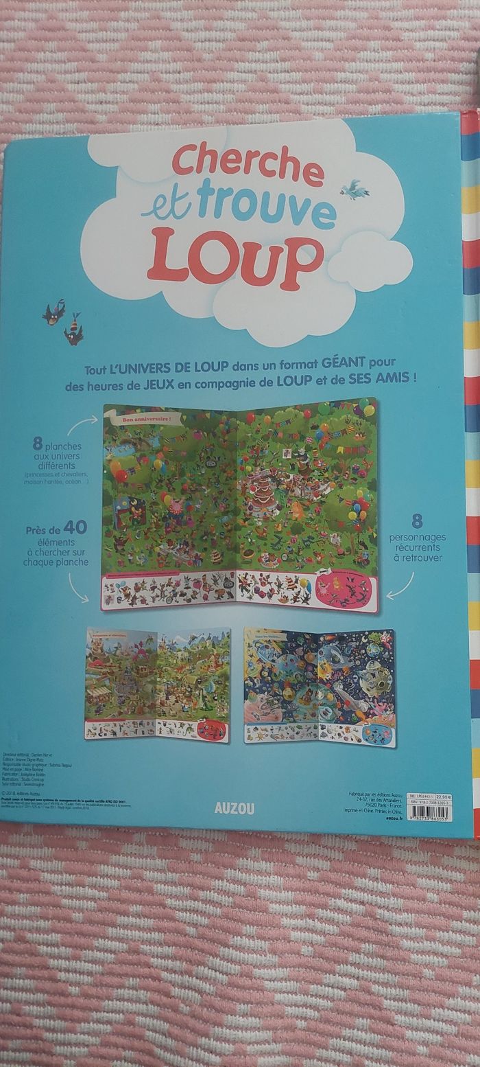 Lot de 3 livres cartonnés
Cherche et trouve Le loup + 1
offert - photo numéro 6