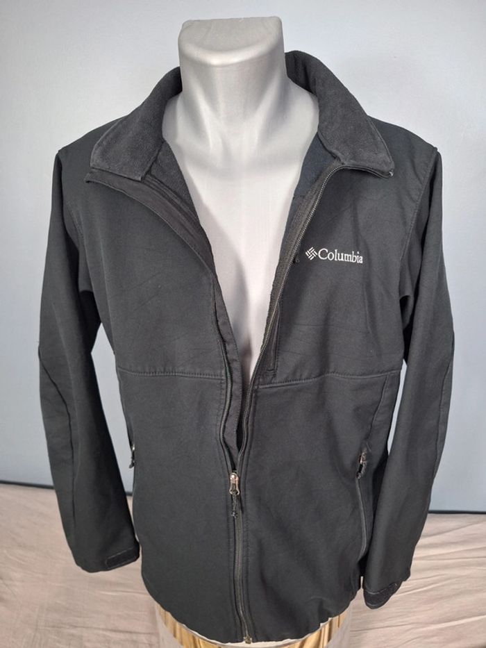 Veste columbia mi saison – homme noir - brodé - taille L (508) - photo numéro 6
