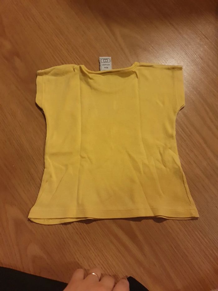 tee shirt jaune 4 ans - photo numéro 3