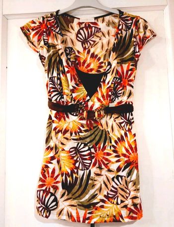 Haut femme fleurs tropical été
