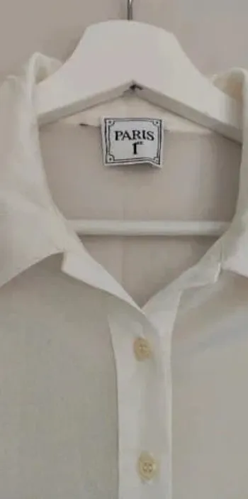 Chemisier transparent crème écru 36/38