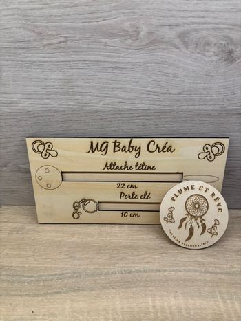 Gabarit attache tétine 