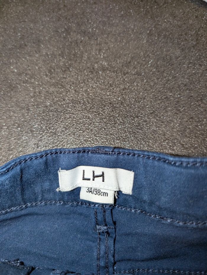 Pantalon slim bleu marine fille 3 ans NEUF - photo numéro 3
