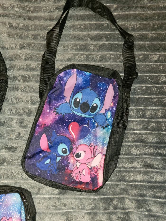 Lot école stitch sac trousse et sacoche - photo numéro 3