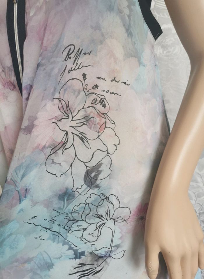 Robe. Bleu turquoise - rose pâle. Taille 40.LMV - photo numéro 3