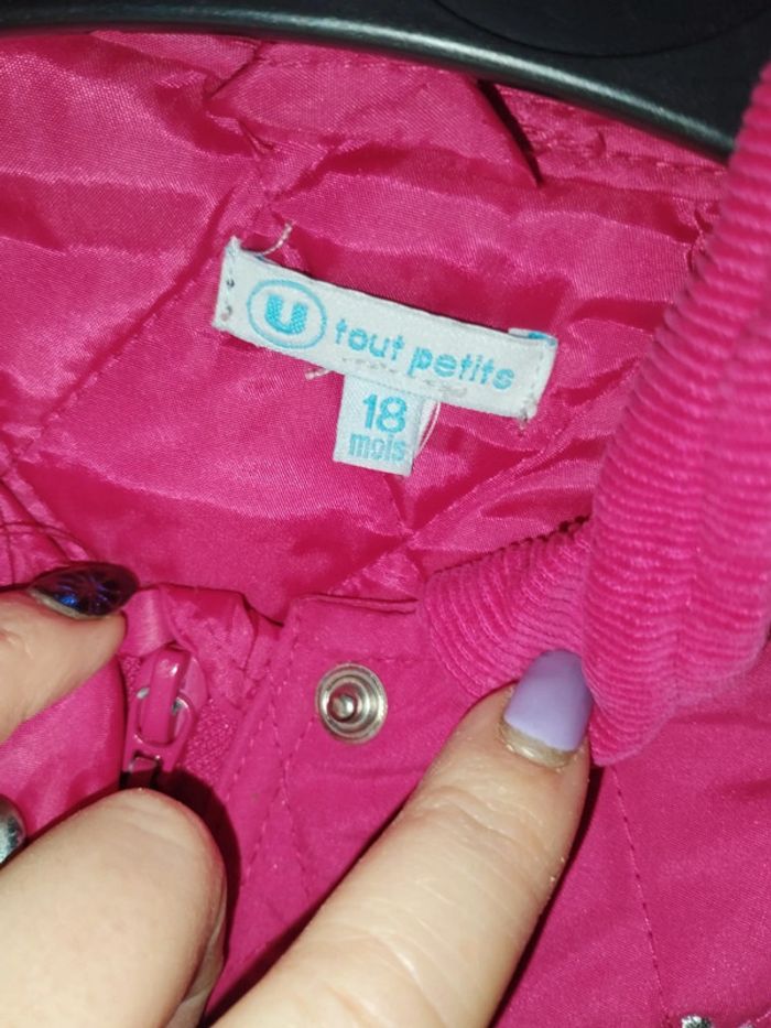 Manteau rose 18mois - photo numéro 3