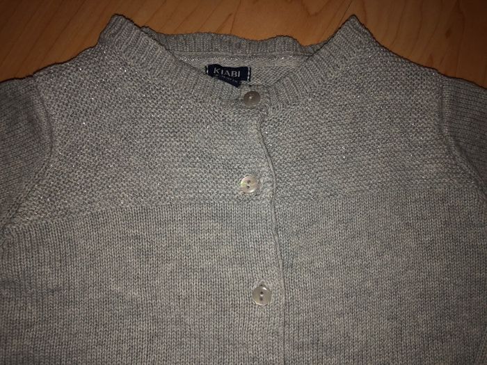 Lot gilets Kiabi Marine / Gris, pailletés sur le haut. 3 ans. - photo numéro 5