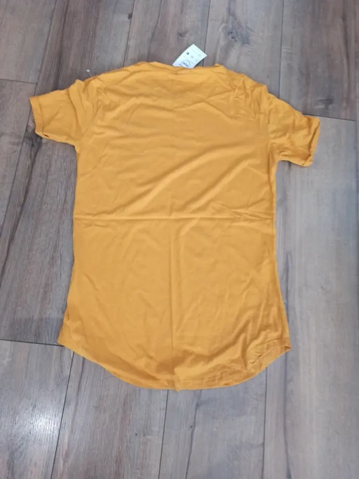 Tee shirt basic moutarde homme XL - photo numéro 2