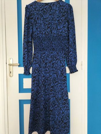 Robe longue bleue et noire - Dorothy Perkins