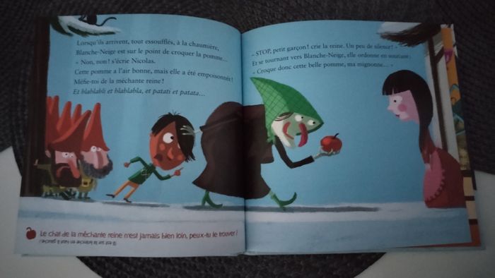 Livre "Pas la pomme, Blanche Neige" neuf - photo numéro 5