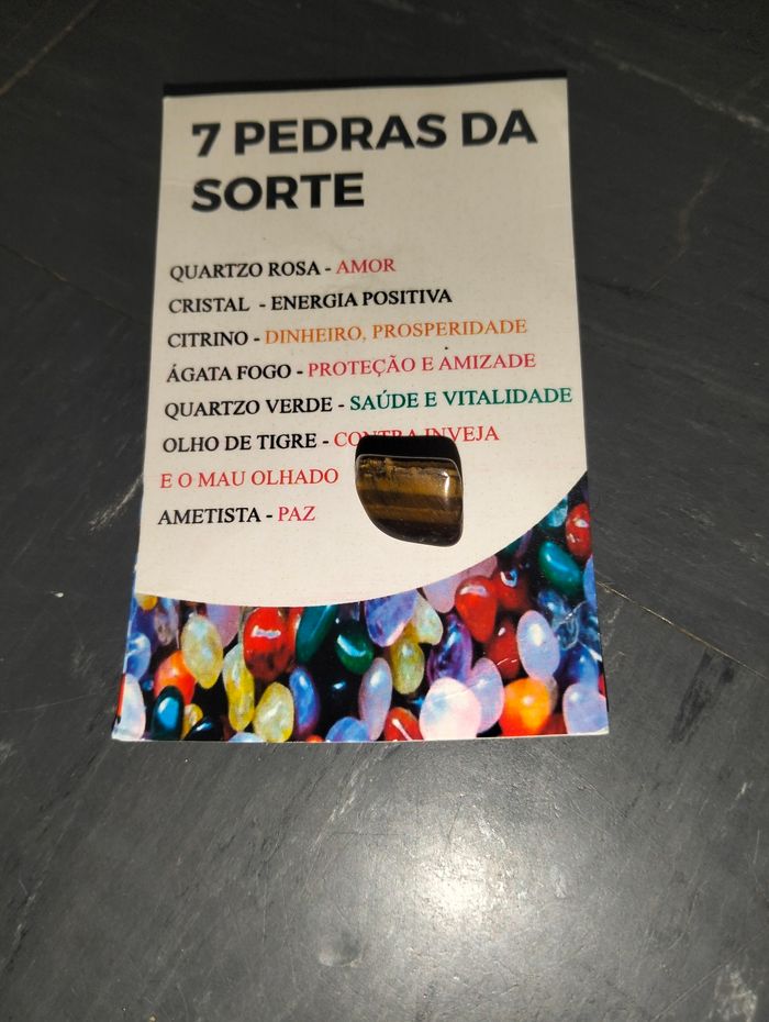 Lot de 7 pierres naturelles avec leur carte explicative - photo numéro 7