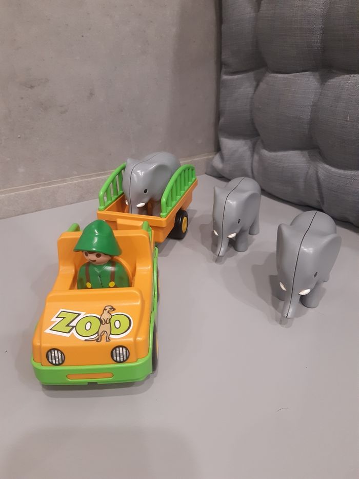 playmobil 123 voiture zoo